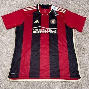 Atlanta United Jersey Mens 2XL XXL adidas Red Black Home Stadium Kit UN17ED MLS